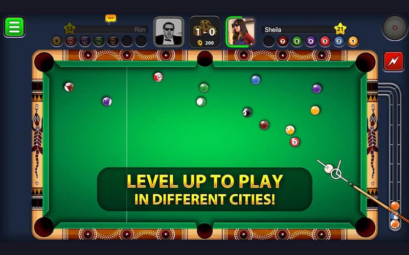 Các cấp độ trong game 8 ball pool miễn phí