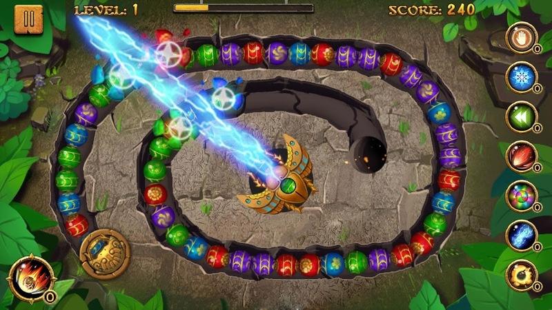 Trò chơi bắn bóng cổ điển Jungle Marble Blast