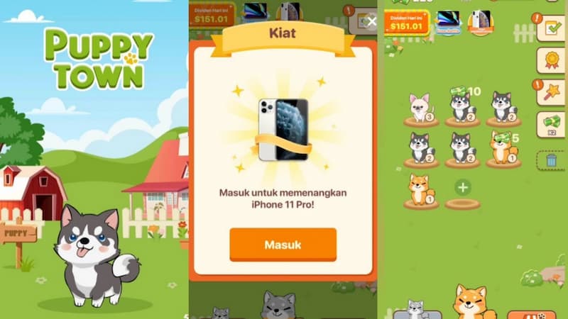 Game kiếm tiền Puppy Town