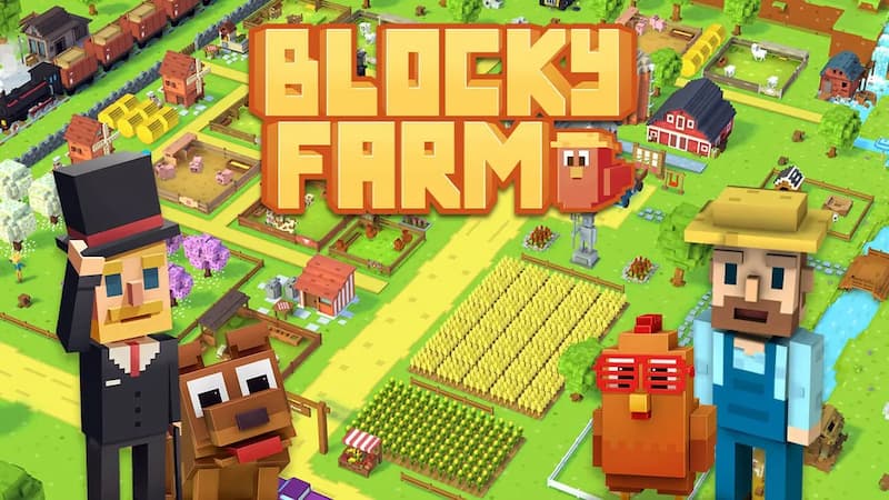 Blocky Farm với họa tiết hình khối độc đáo